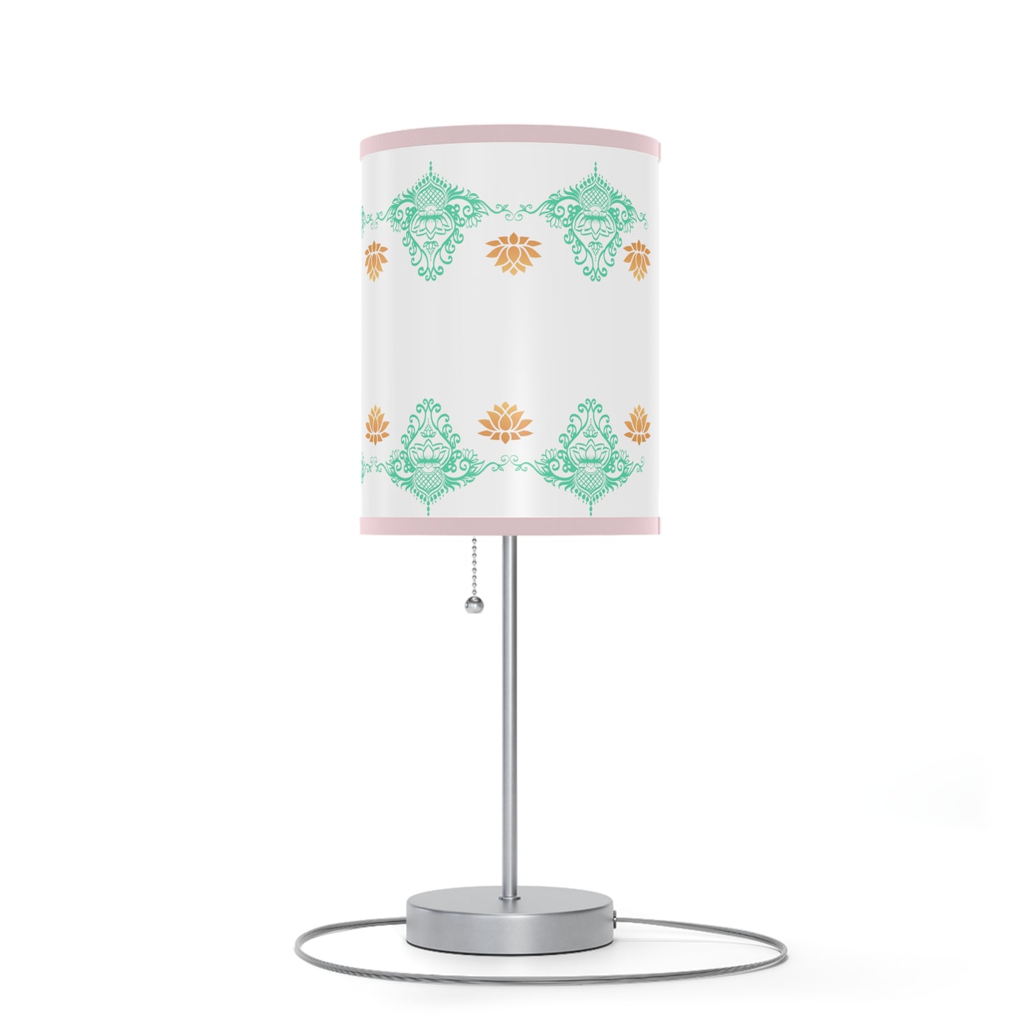 Lotus kolam Pattern Lamps with Lampshades ,Lotus Boho pattern Lamp US|CA plug, Housewarming gifts, Holiday Gifts