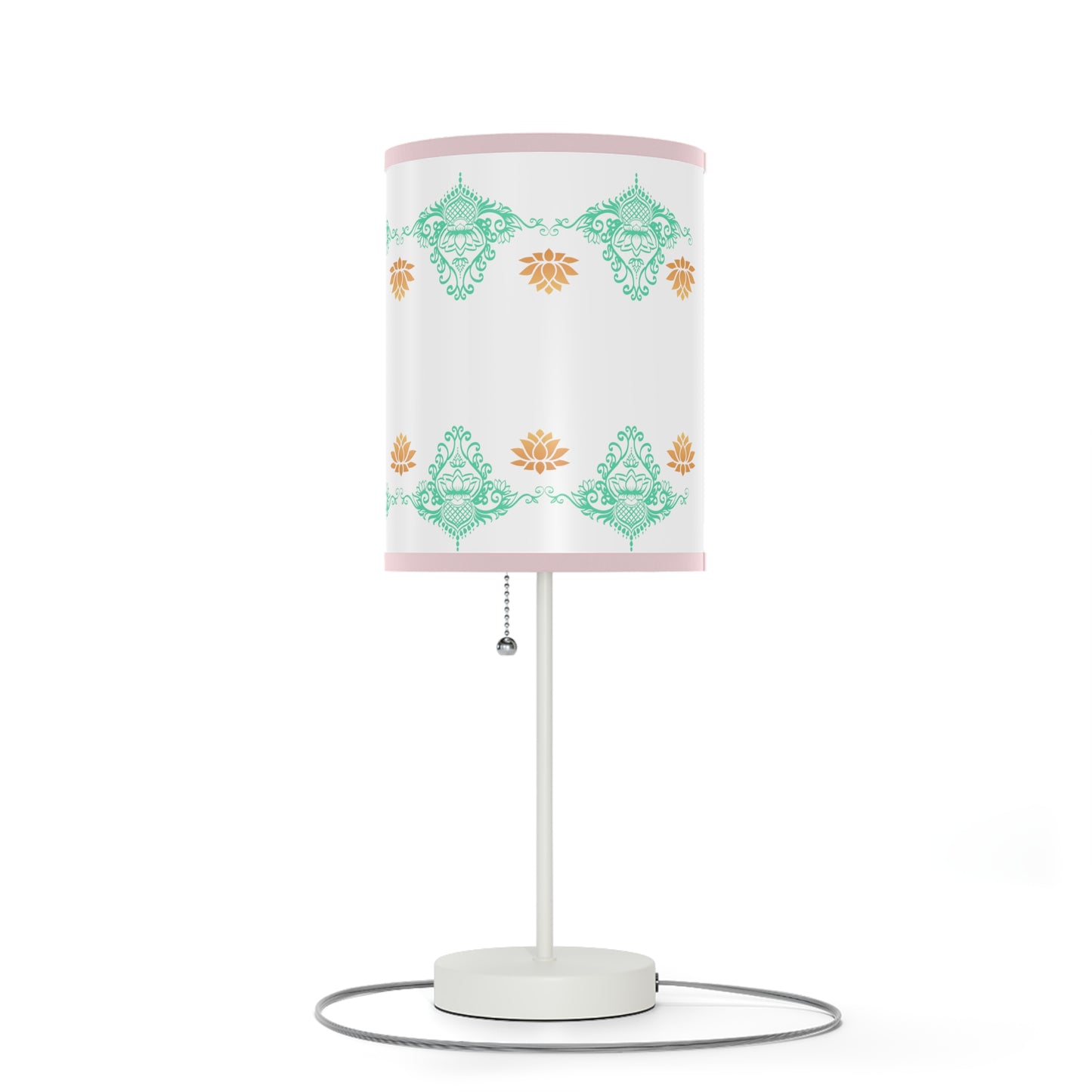 Lotus kolam Pattern Lamps with Lampshades ,Lotus Boho pattern Lamp US|CA plug, Housewarming gifts, Holiday Gifts