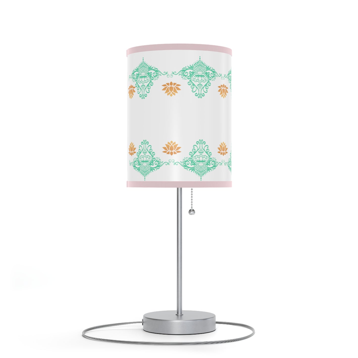 Lotus kolam Pattern Lamps with Lampshades ,Lotus Boho pattern Lamp US|CA plug, Housewarming gifts, Holiday Gifts
