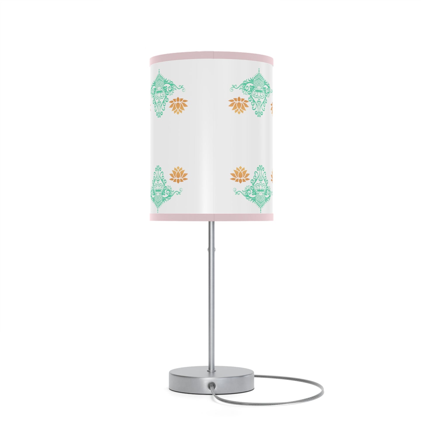 Lotus kolam Pattern Lamps with Lampshades ,Lotus Boho pattern Lamp US|CA plug, Housewarming gifts, Holiday Gifts