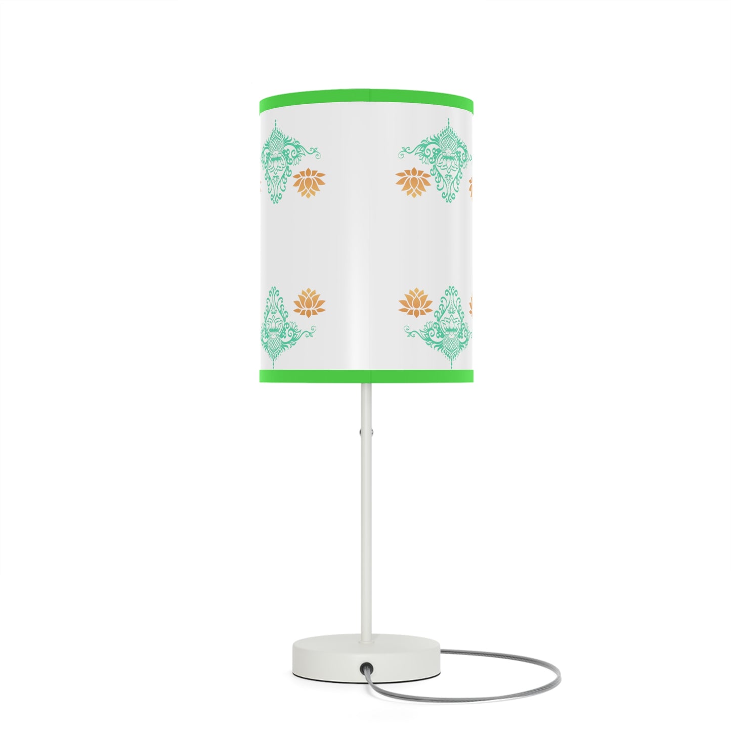 Lotus kolam Pattern Lamps with Lampshades ,Lotus Boho pattern Lamp US|CA plug, Housewarming gifts, Holiday Gifts