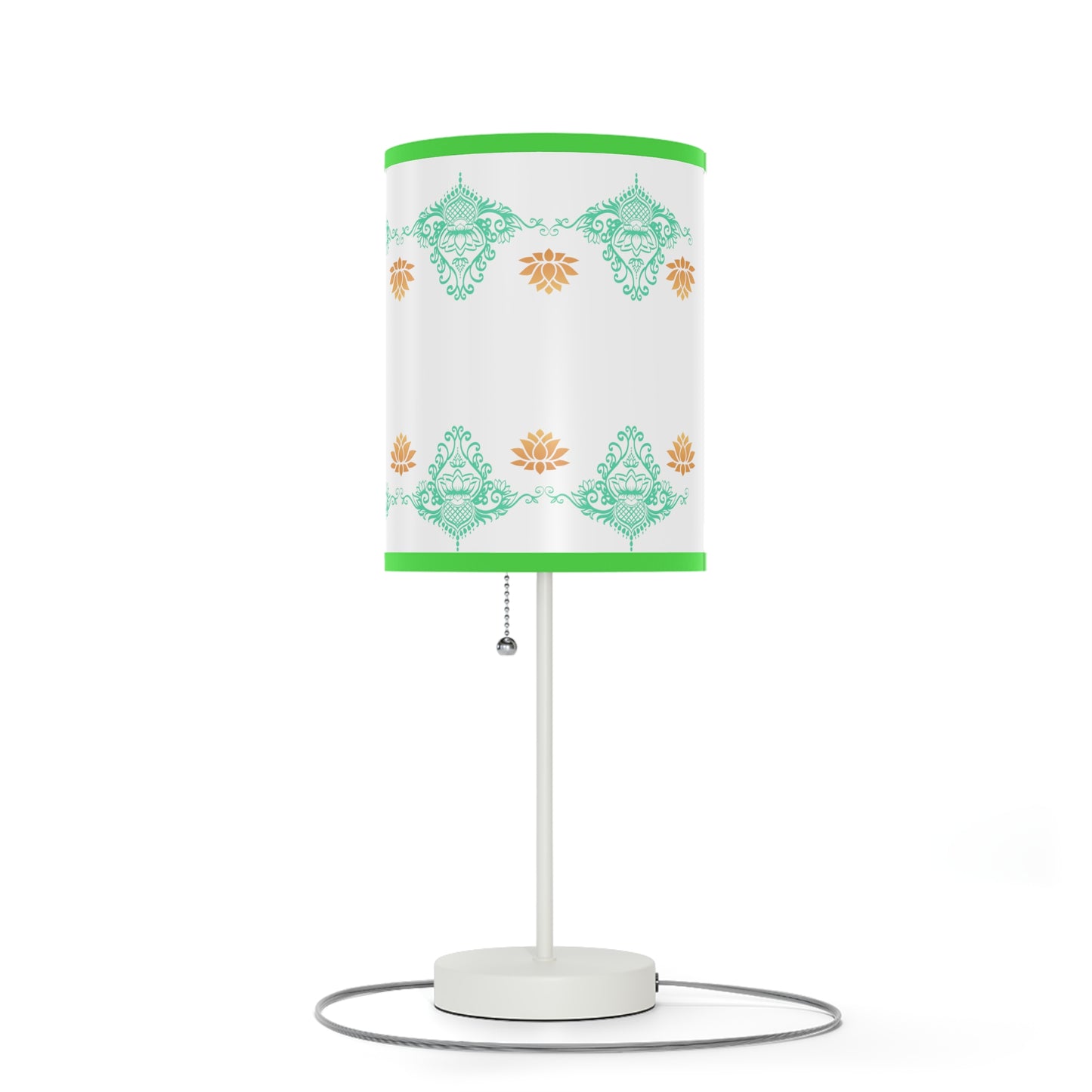 Lotus kolam Pattern Lamps with Lampshades ,Lotus Boho pattern Lamp US|CA plug, Housewarming gifts, Holiday Gifts