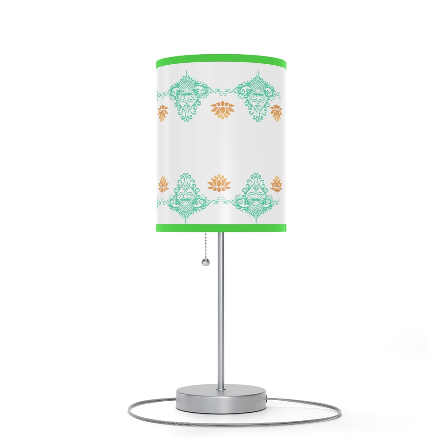 Lotus kolam Pattern Lamps with Lampshades ,Lotus Boho pattern Lamp US|CA plug, Housewarming gifts, Holiday Gifts