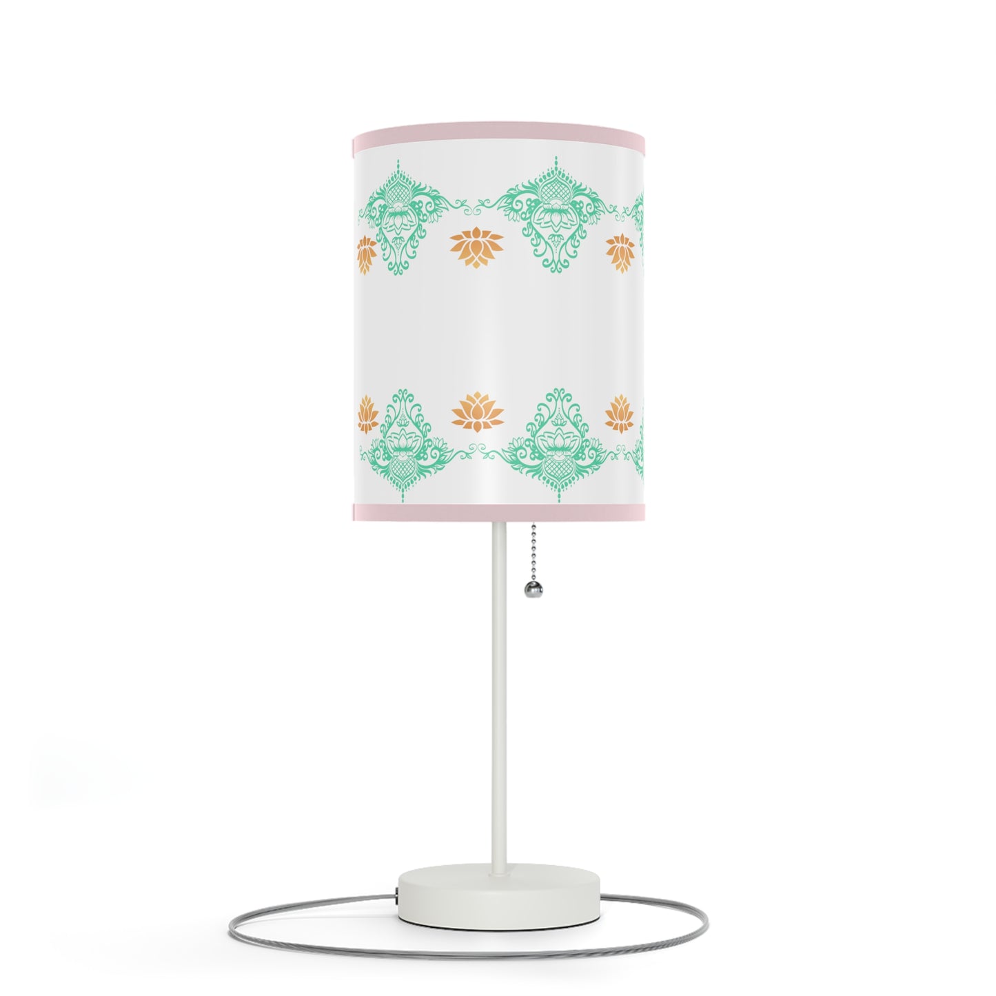 Lotus kolam Pattern Lamps with Lampshades ,Lotus Boho pattern Lamp US|CA plug, Housewarming gifts, Holiday Gifts