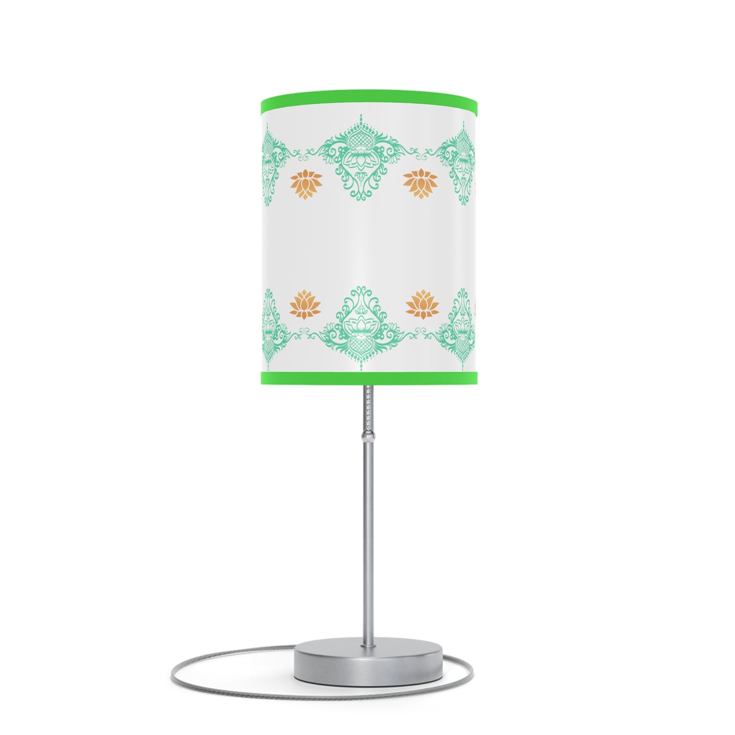 Lotus kolam Pattern Lamps with Lampshades ,Lotus Boho pattern Lamp US|CA plug, Housewarming gifts, Holiday Gifts
