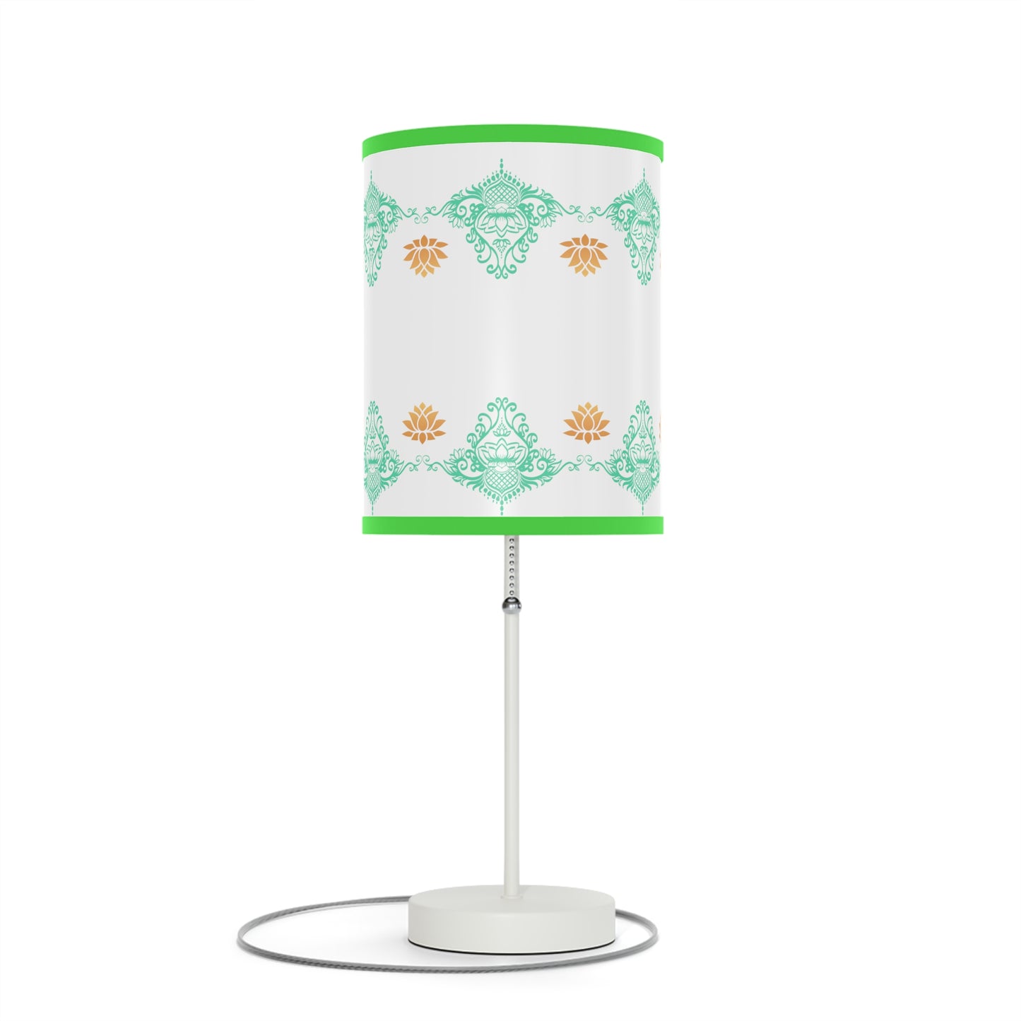 Lotus kolam Pattern Lamps with Lampshades ,Lotus Boho pattern Lamp US|CA plug, Housewarming gifts, Holiday Gifts