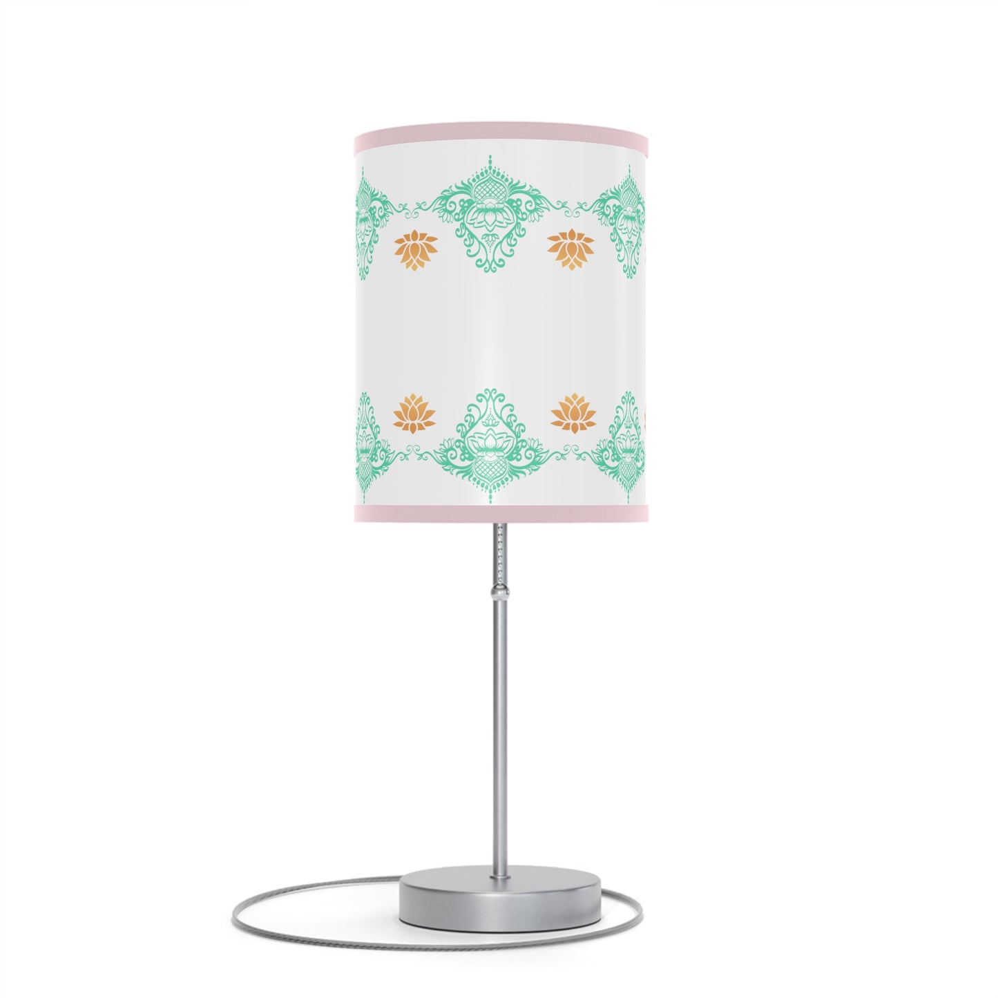 Lotus kolam Pattern Lamps with Lampshades ,Lotus Boho pattern Lamp US|CA plug, Housewarming gifts, Holiday Gifts