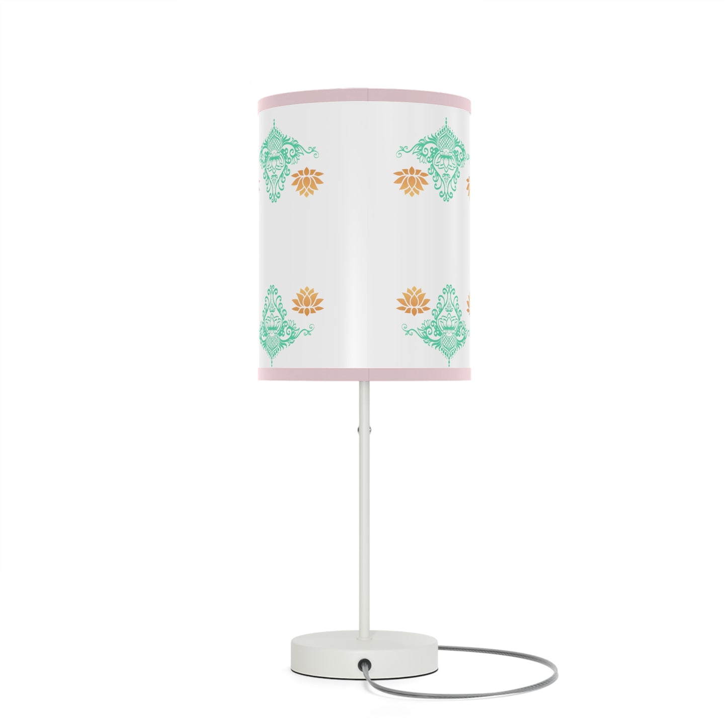 Lotus kolam Pattern Lamps with Lampshades ,Lotus Boho pattern Lamp US|CA plug, Housewarming gifts, Holiday Gifts