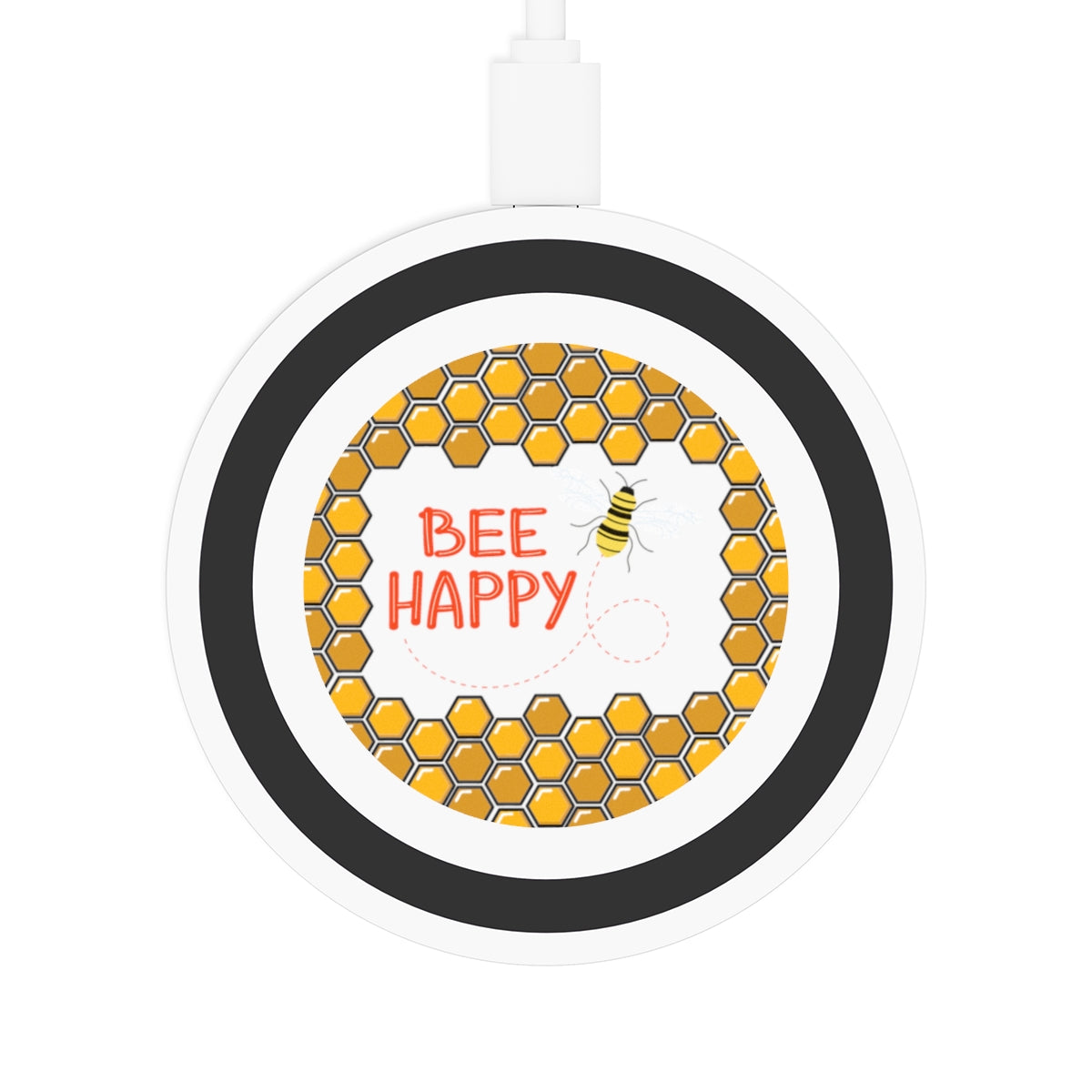 Bee Happy Inspirational gifts Wireless Charging Pad