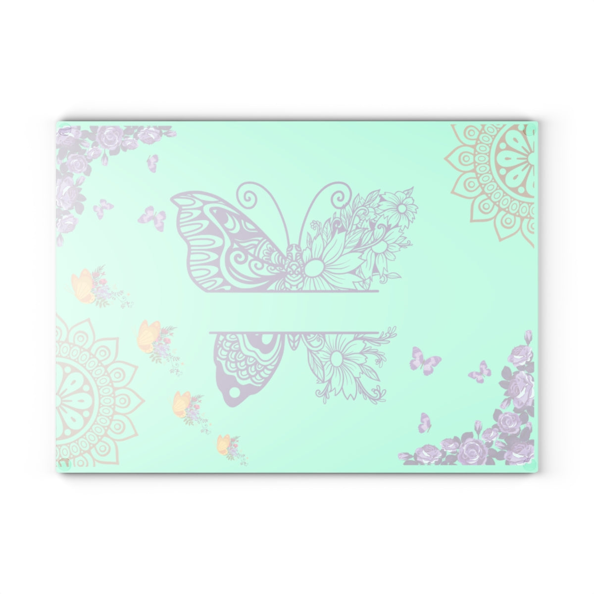 Mandala Butterfly Cutting Board