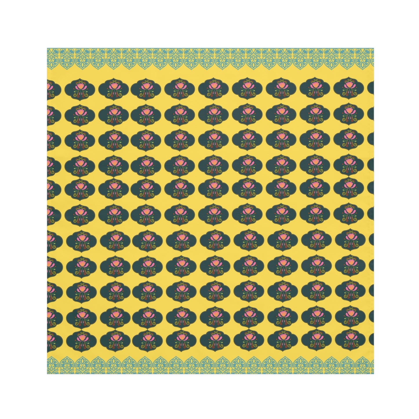 Lotus print ethnic art 4-piece Kitchen Towel Set