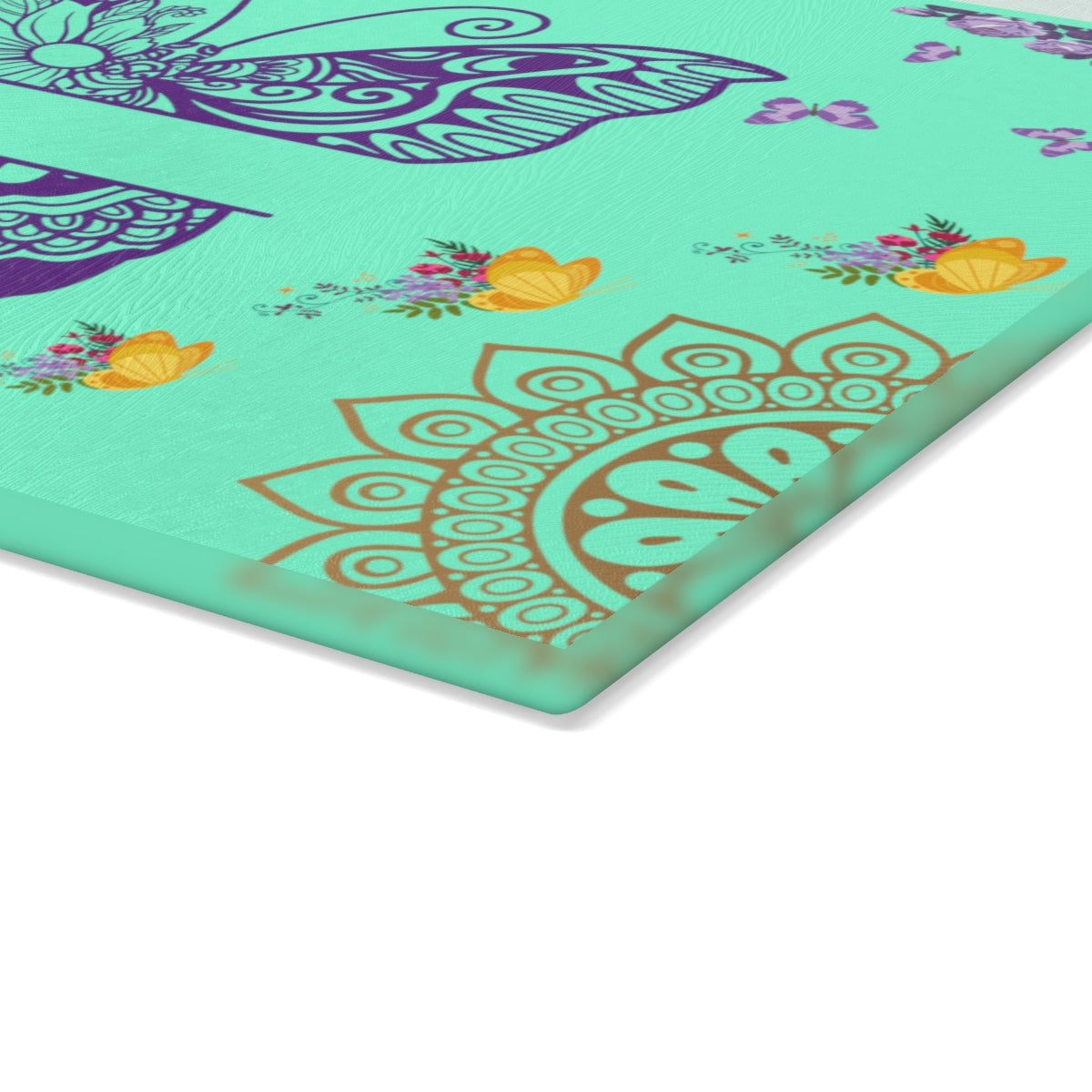Mandala Butterfly Cutting Board