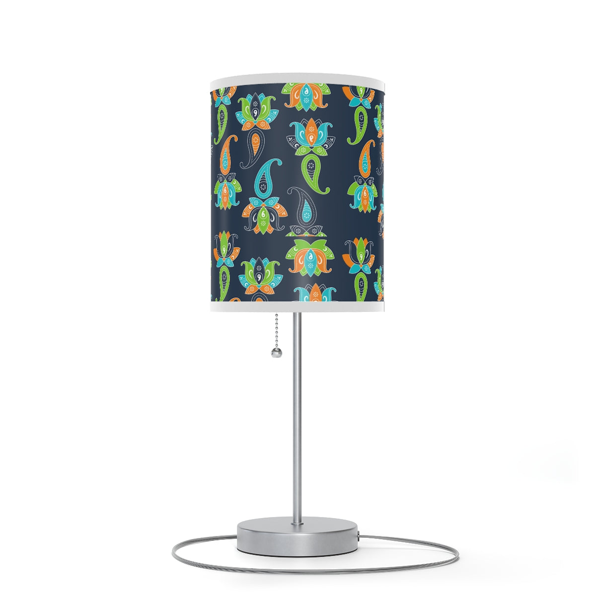 Floral Paisley Boho pattern Lamp US|CA plug
