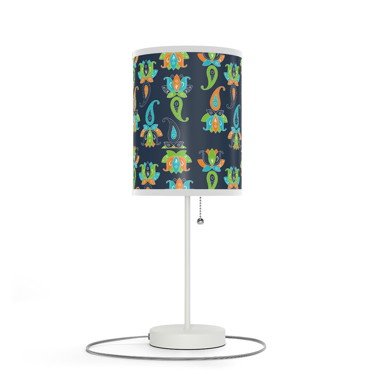 Floral Paisley Boho pattern Lamp US|CA plug