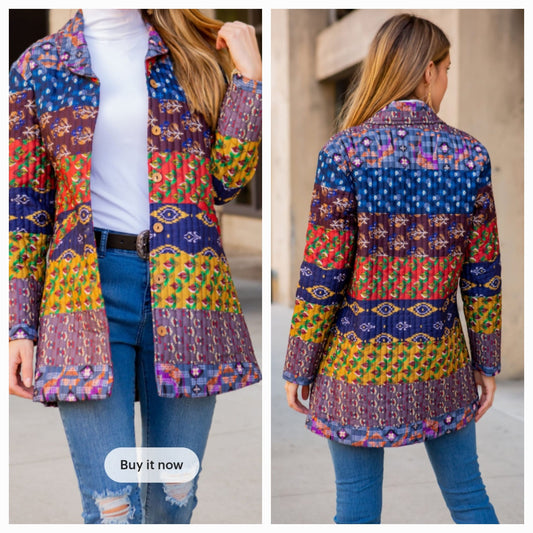 Printed Quilted Jacket
