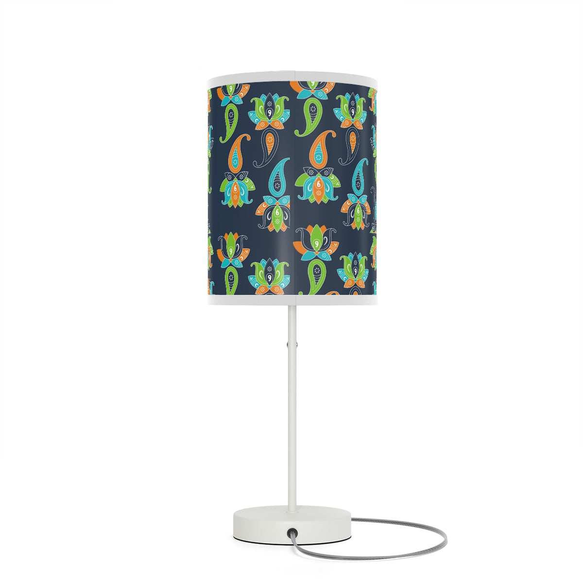 Floral Paisley Boho pattern Lamp US|CA plug