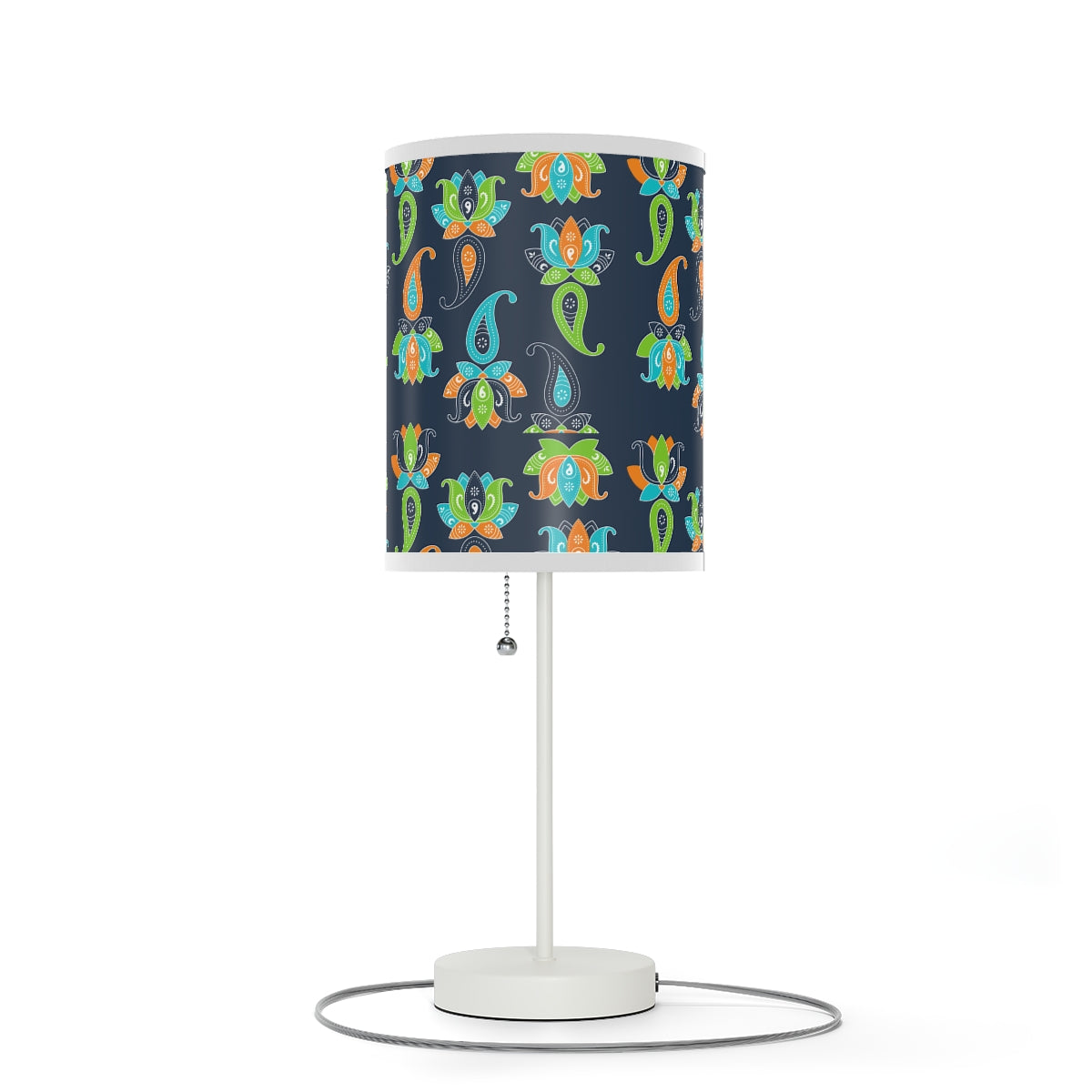 Floral Paisley Boho pattern Lamp US|CA plug