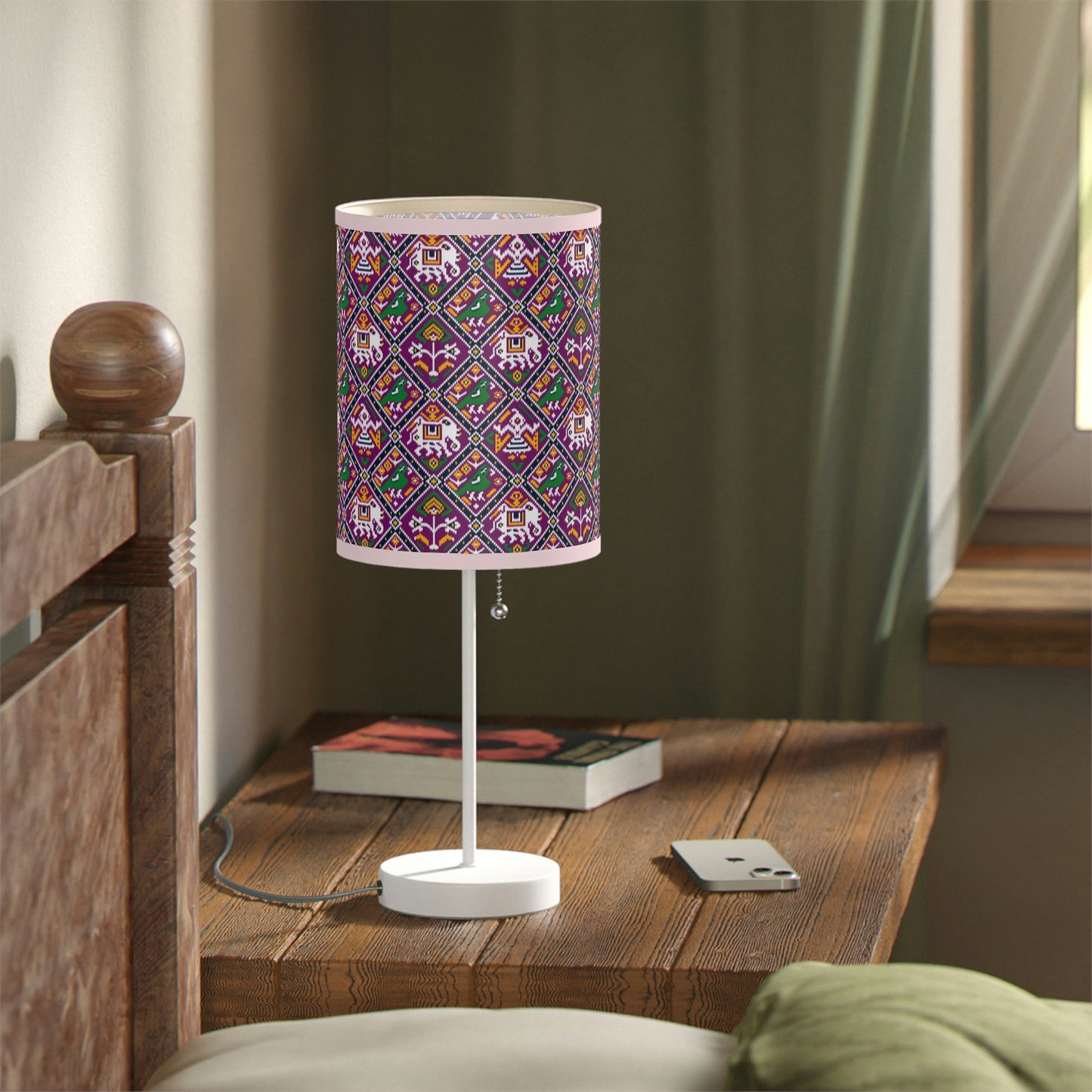 Elephant Boho pattern Lamp US|CA plug