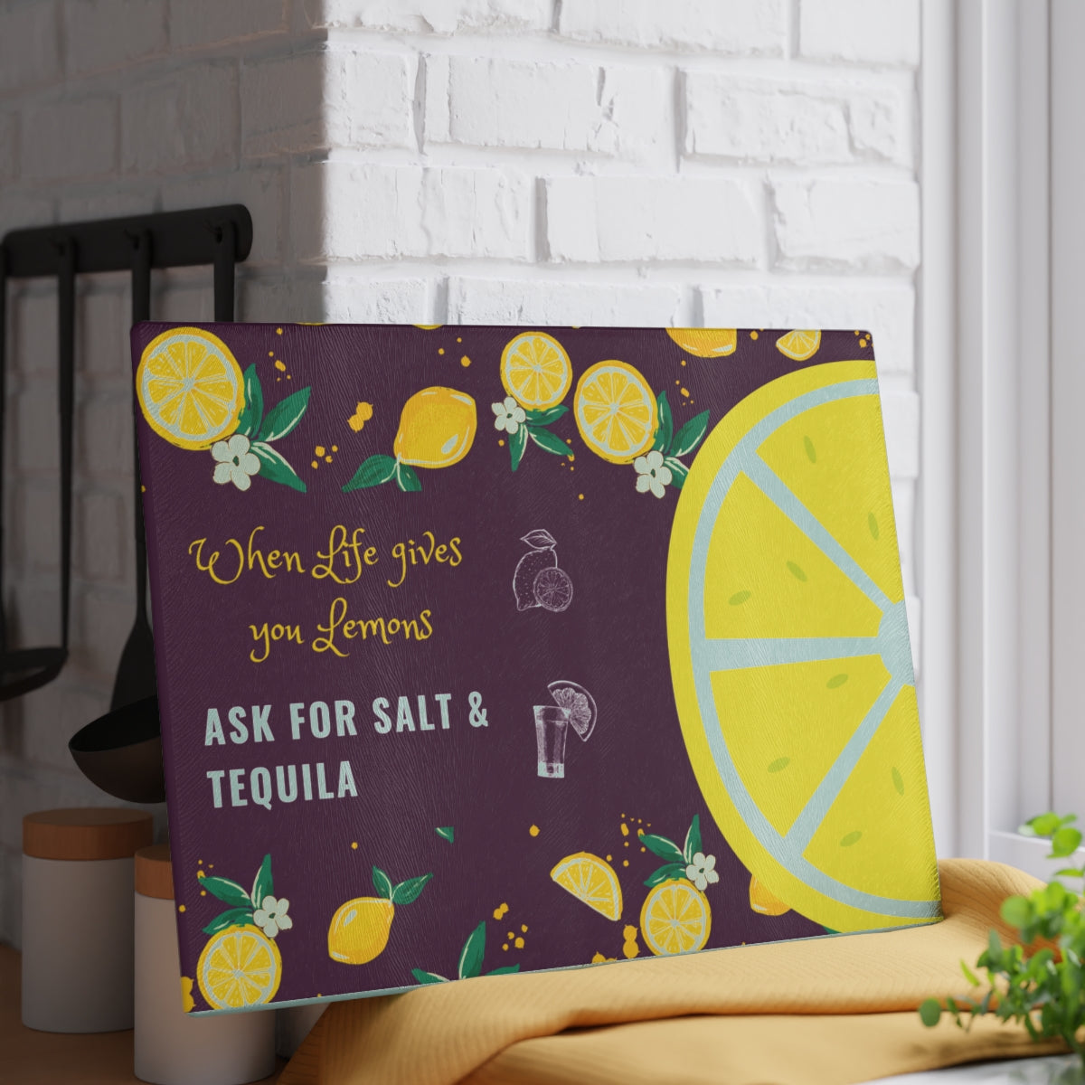 When Life Gives You Lemons Cutting Board