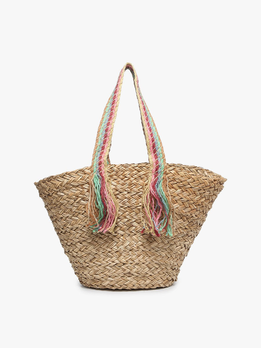 Natural seagrass tote Bag