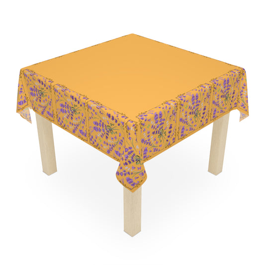 Floral Lavender Farmhouse Tablecloth