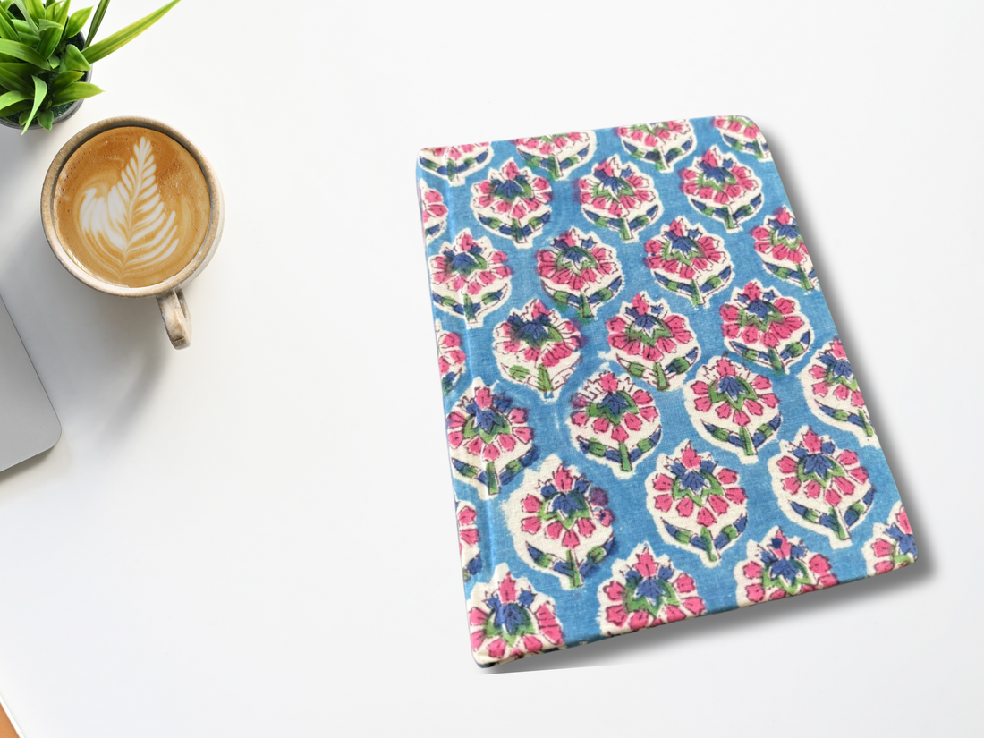 Handcrafted Block Print Fabric Notebook