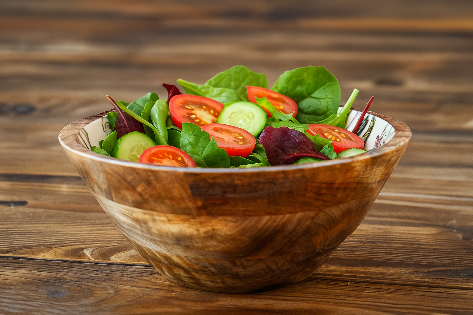 Large Hummingbird Mango Wood Serving Bowl Set
