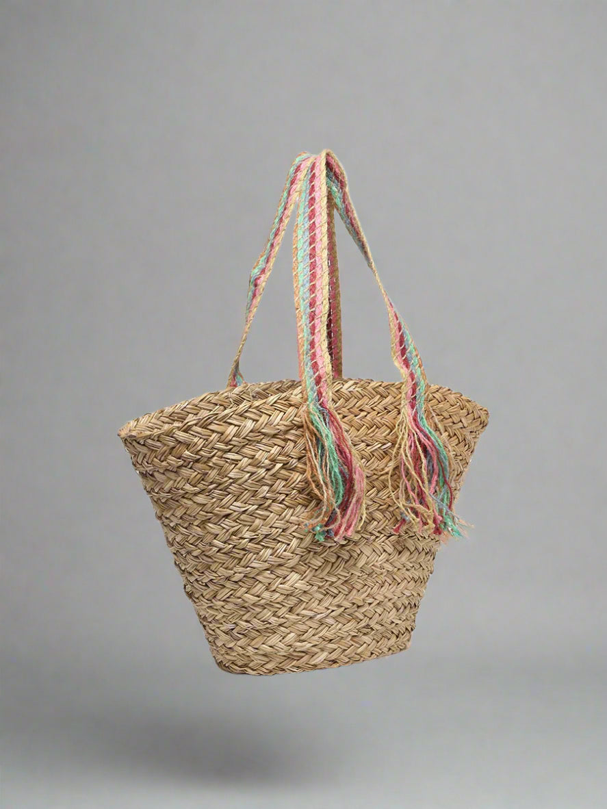 Natural seagrass tote Bag