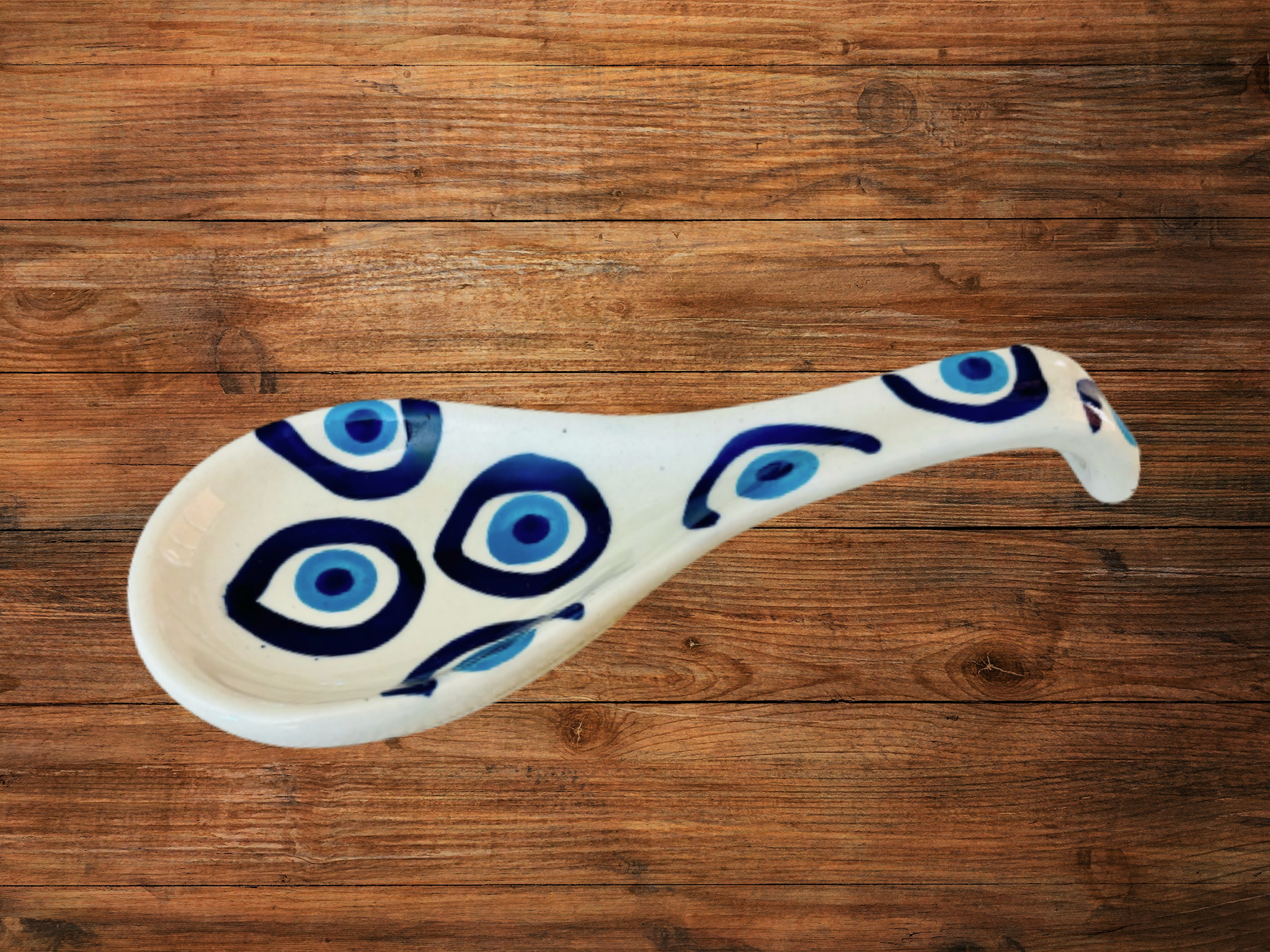 Hand painted Ceramic Spoon Rest