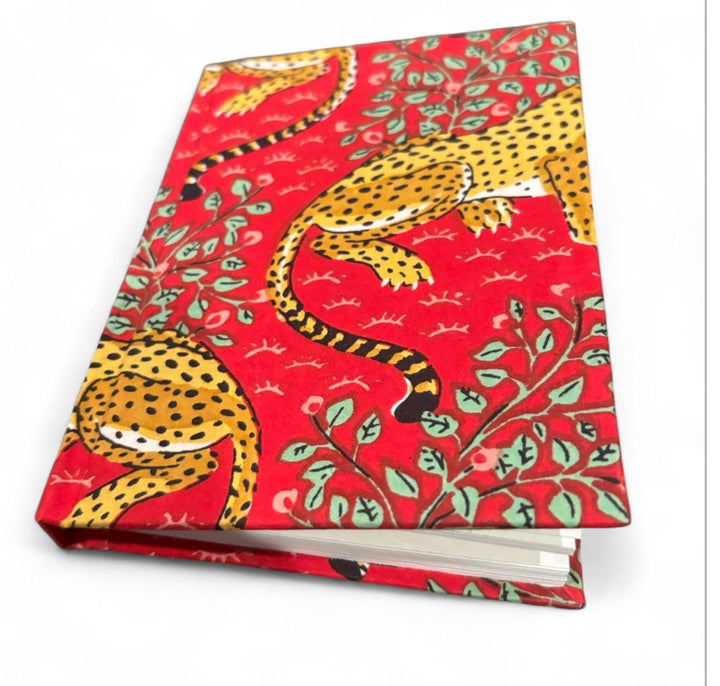 Pets & Animal Block Print Fabric Notebook, gifts, journal