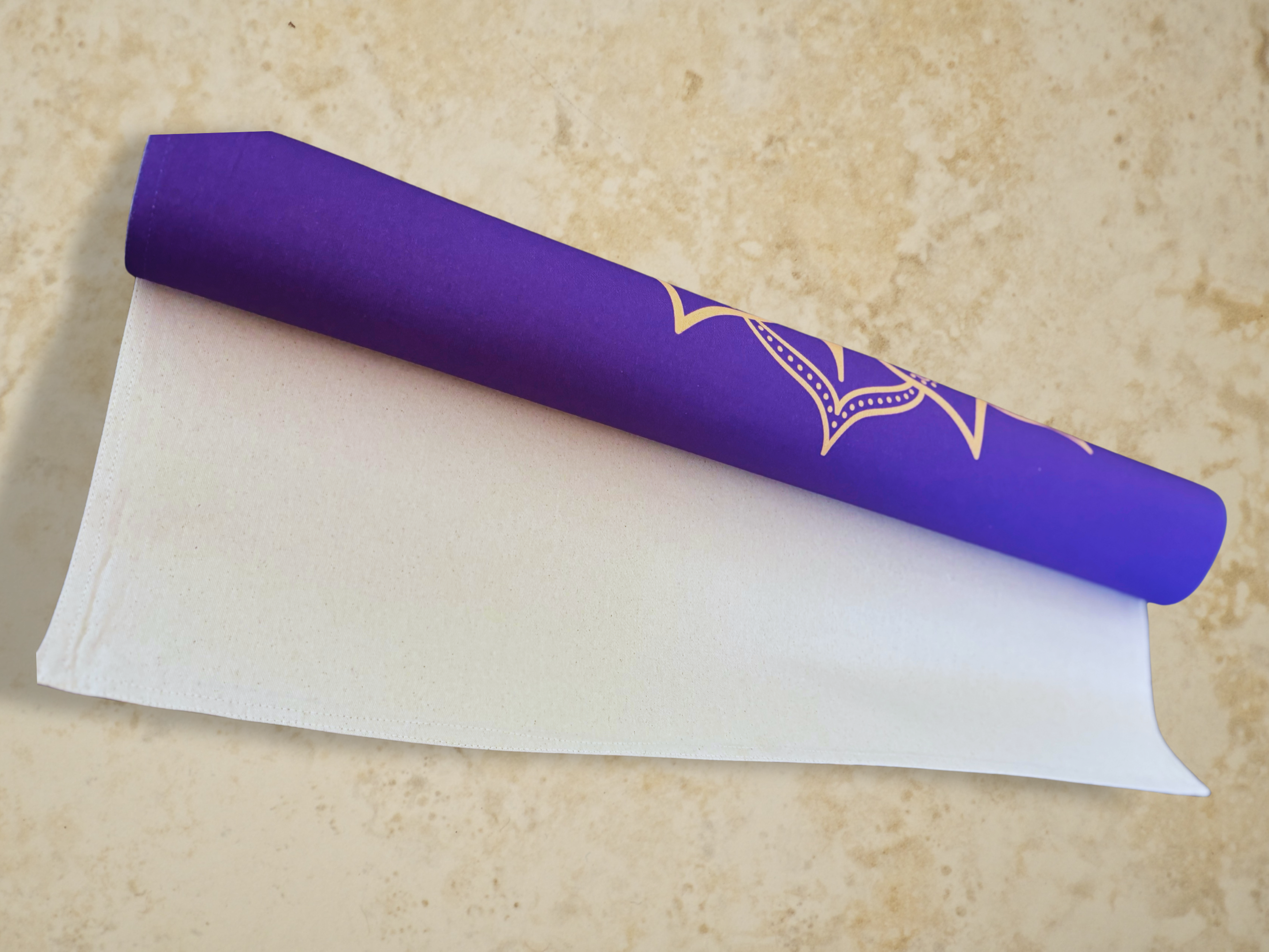 Organic Cotton Yoga Mat | Extra Wide & Long for Balance