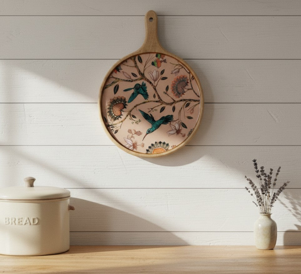 Charcuterie Board Pizza Serving Platter - Humming Bird