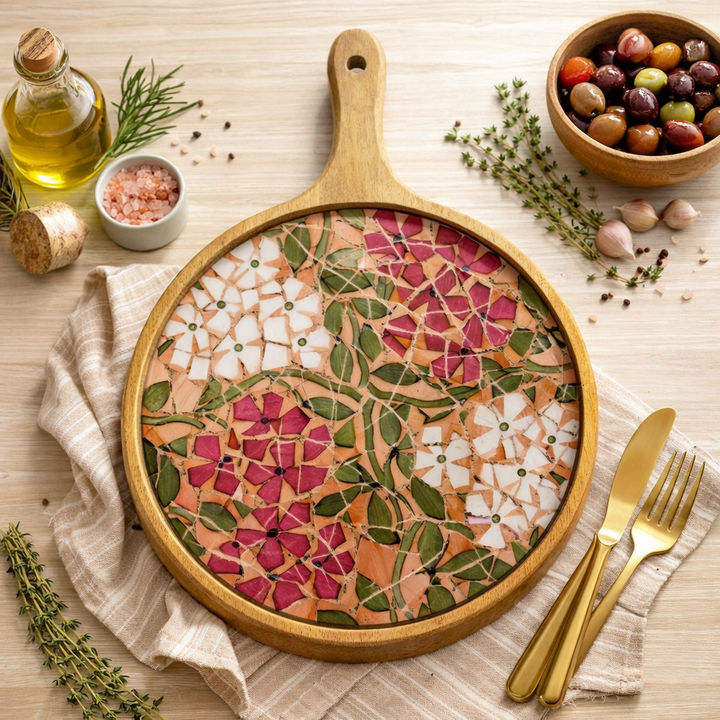 Charcuterie Board Pizza Serving Platter