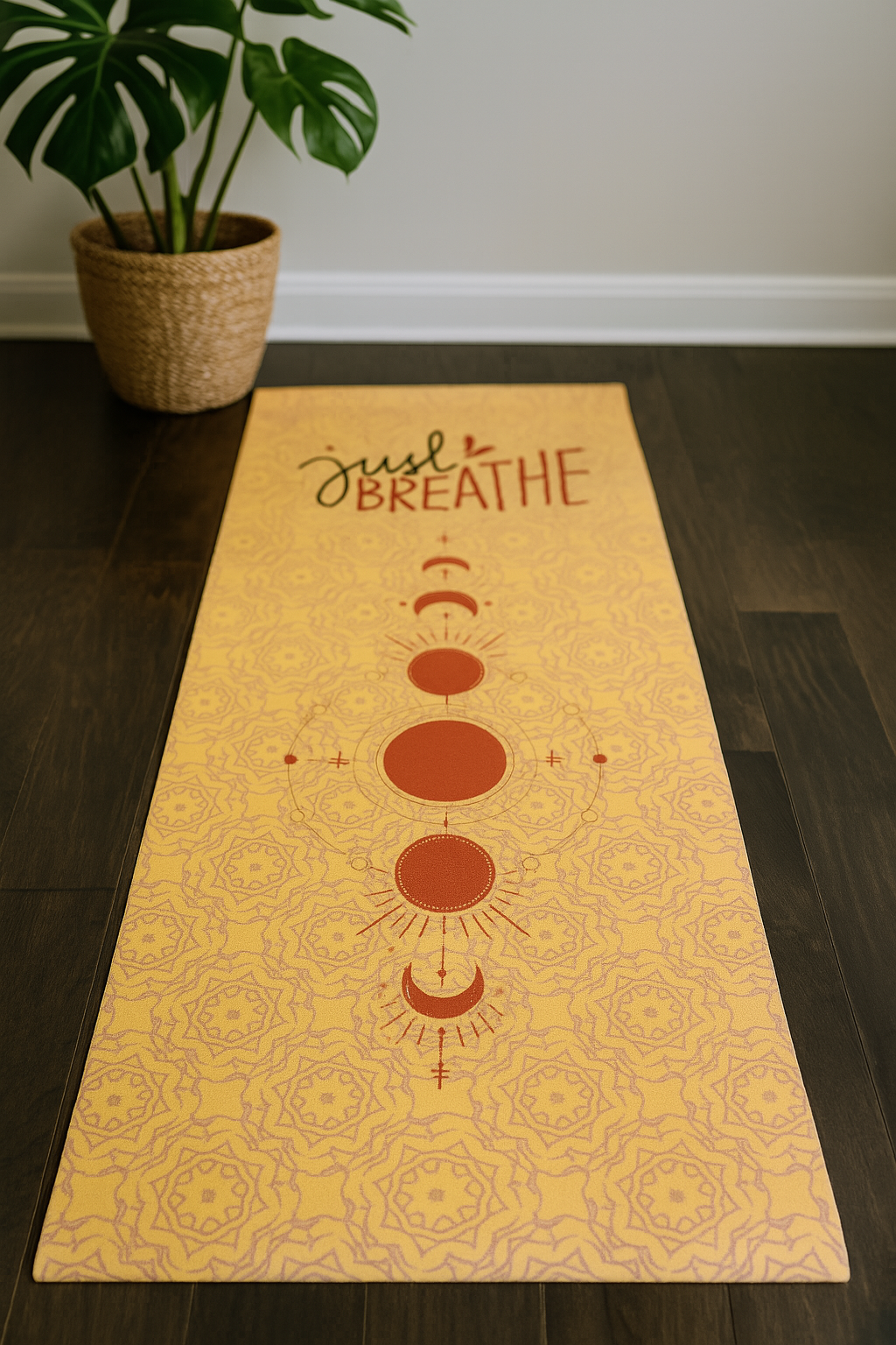 Organic Cotton Yoga Mat | Extra Wide & Long for Balance
