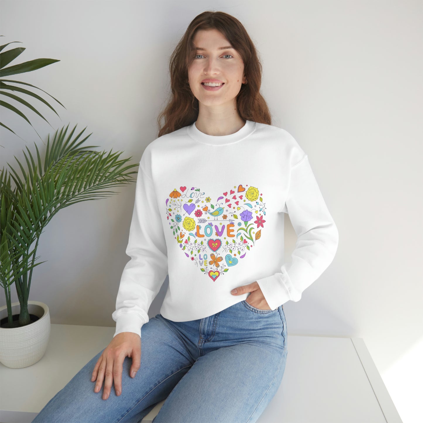 Valentine's Day Heart crewneck sweatshirt