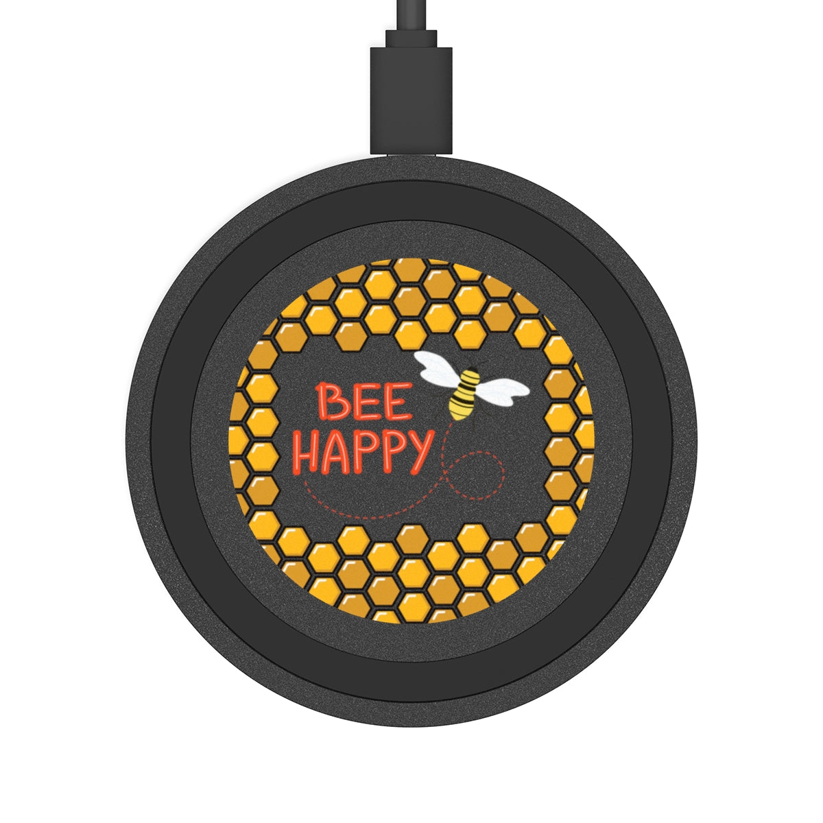 Bee Happy Inspirational gifts Wireless Charging Pad