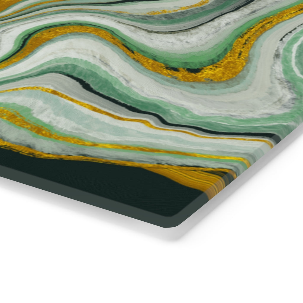Green Marble art Cutting Board