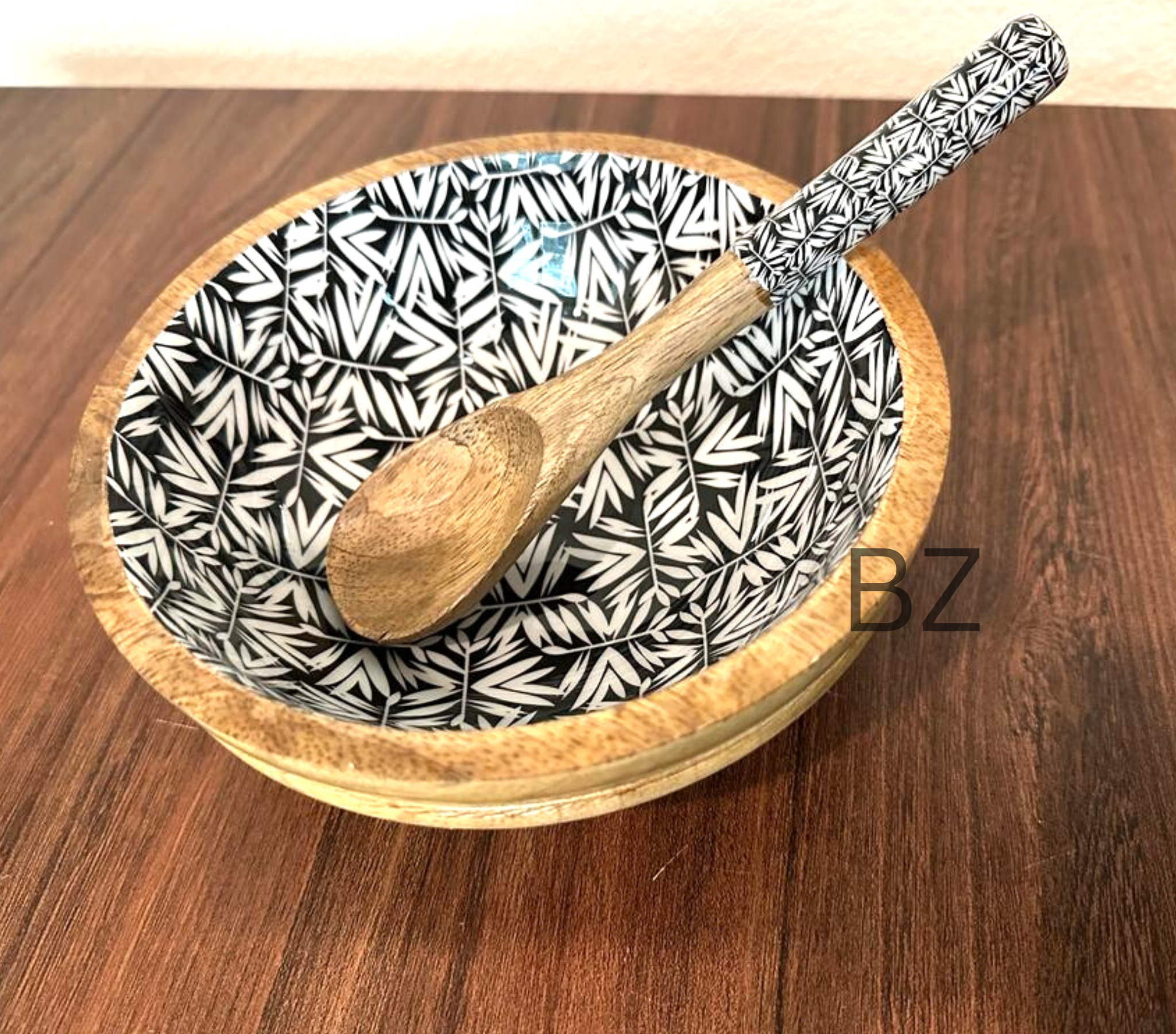 Mango Wood Serving Bowl Set
