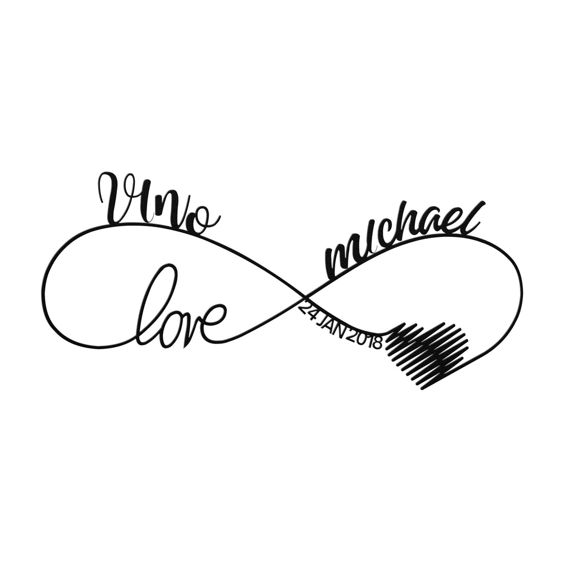 Love infinity sign