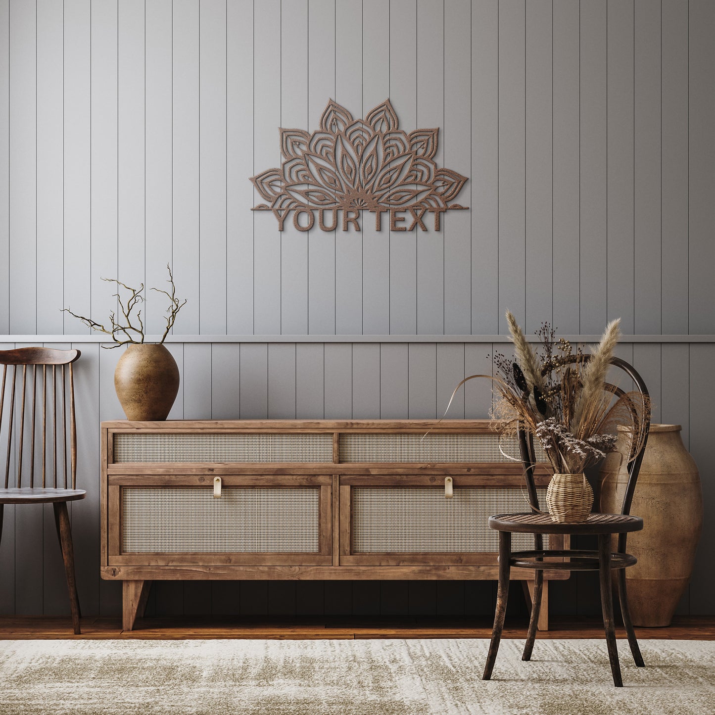 Mandala Wall Metal sign
