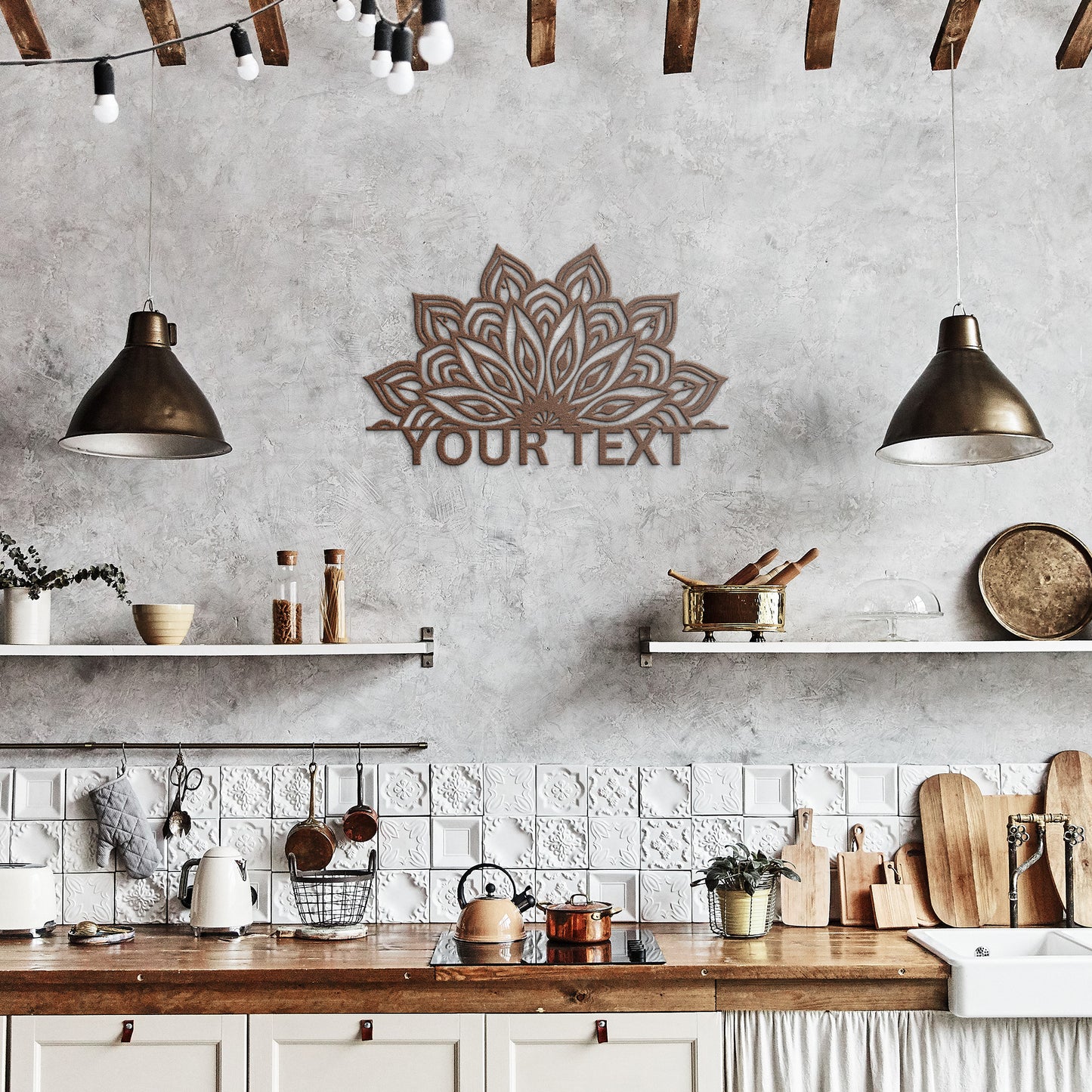 Mandala Wall Metal sign