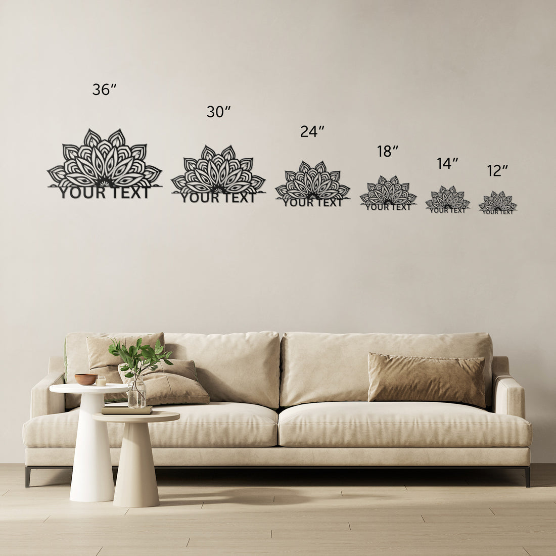 Mandala Wall Metal sign