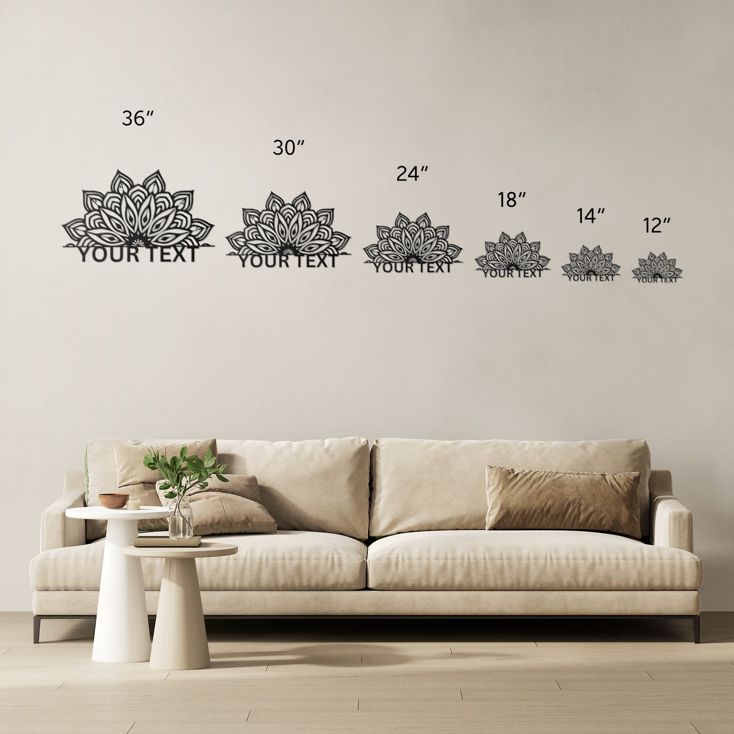 Mandala Wall Metal sign