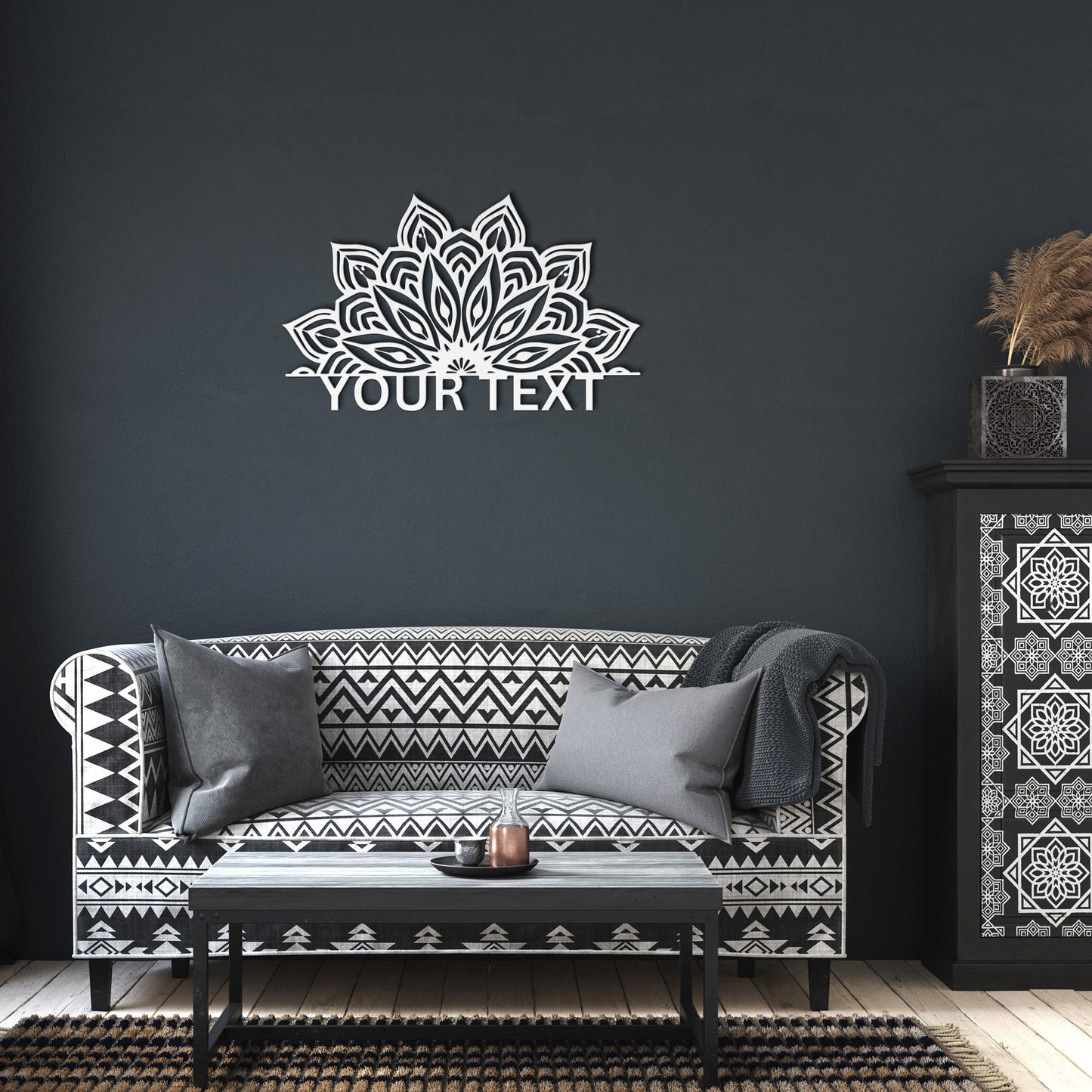 Mandala Wall Metal sign