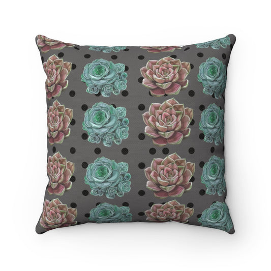 Succulents Print Pillow cover