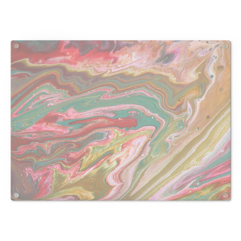 Red Marble art Cutting Board