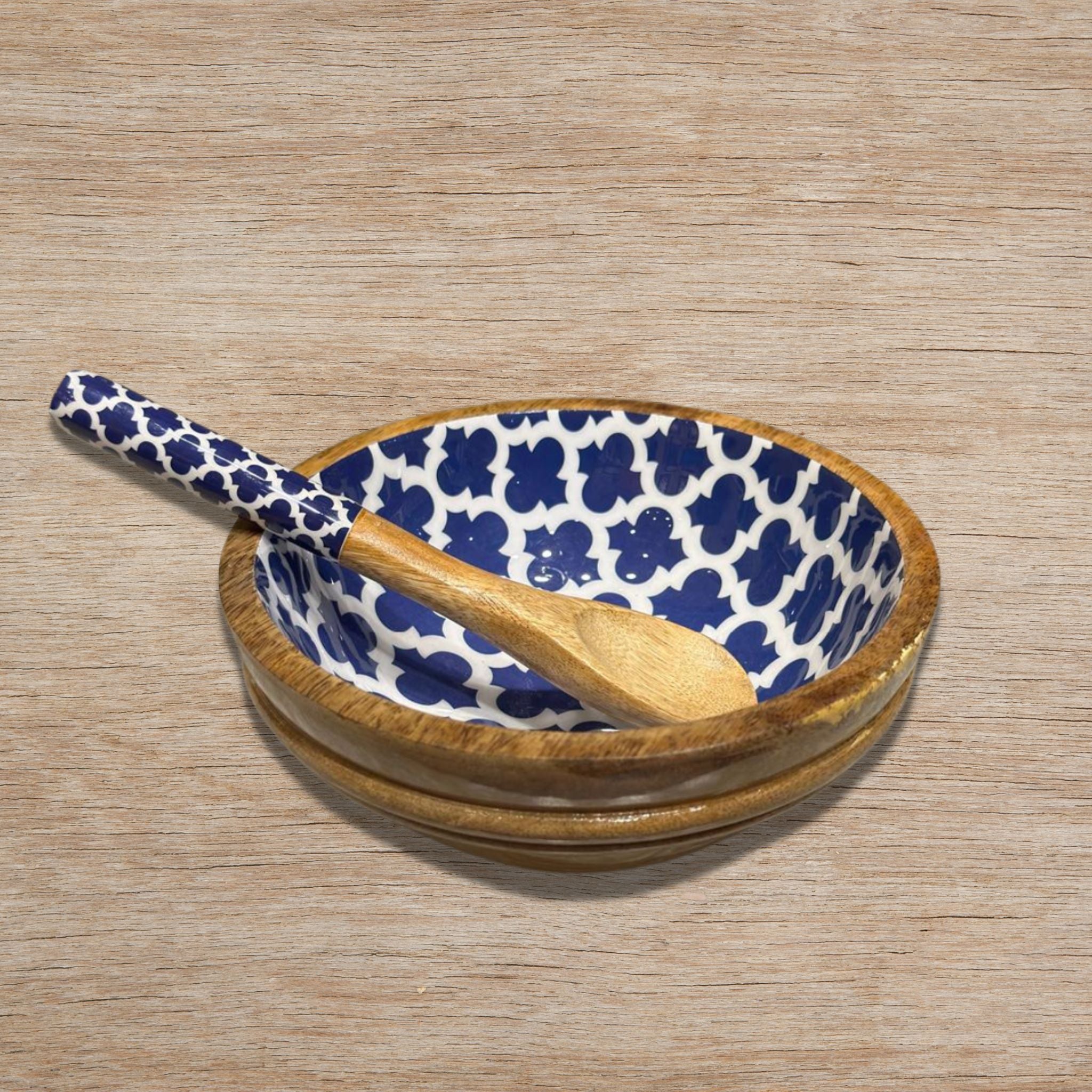 Oriental Mango Wood Serving Bowl Set